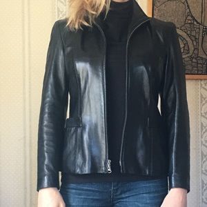 Burberry leather jacket